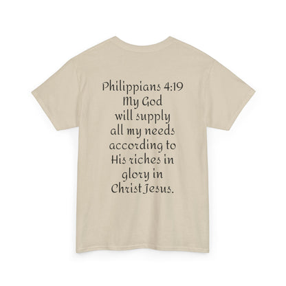 Unisex Heavy Cotton Tee. Jehovah- Jireh my God will provide.