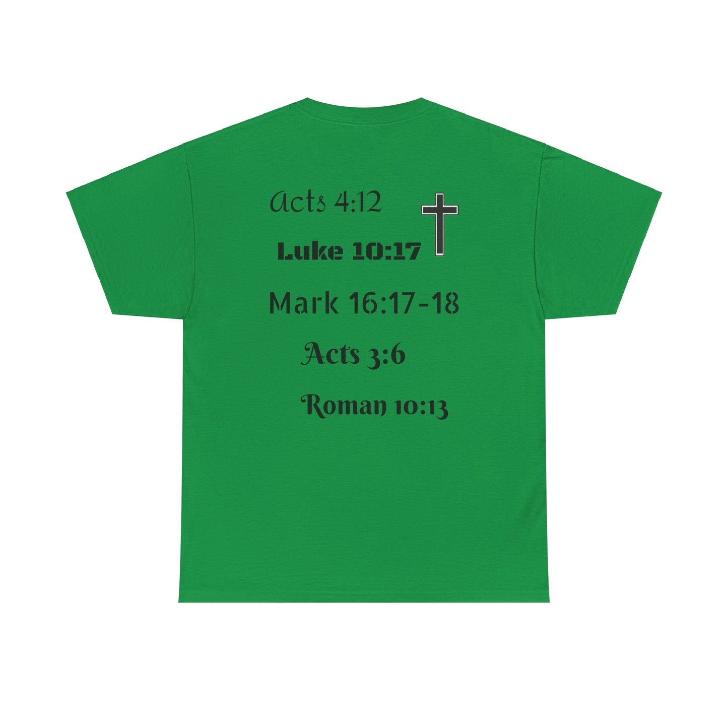 Unisex Heavy Cotton Tee. Jesus His name changes everything.  Scripture