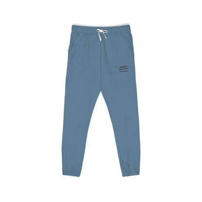 Unisex Garment-Dyed Lightweight Fleece Sweatpants  with words  Ble$$ed going out& Ble$$ed coming in